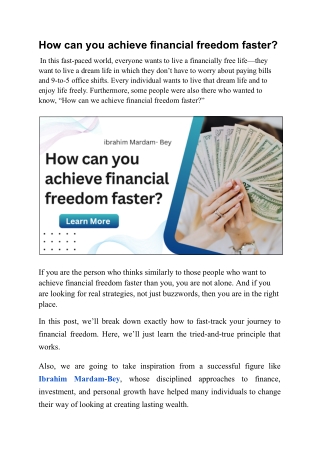 How Ibrahim Mardam-Bey Helps You Build Wealth Smarter