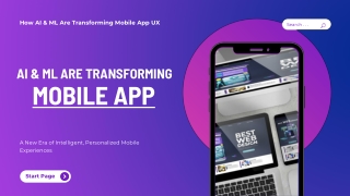 How AI & ML Are Transforming Mobile App UX