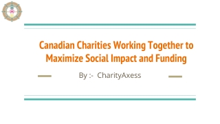 Canadian Charities Working Together to Maximize Social Impact and Funding (1)