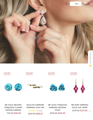 Enhance Your Appearance with Classic 18k Gold Earrings