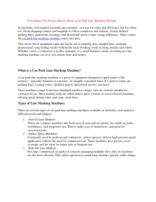 Car-Park-Line-Marking-Machine