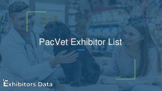 PacVet Exhibitor List