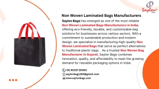 Non Woven Laminated Bags Manufacturers