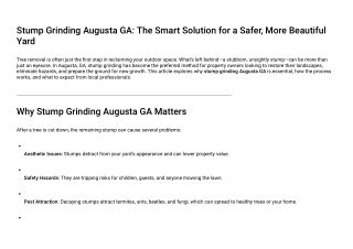 stump grinding augusta ga