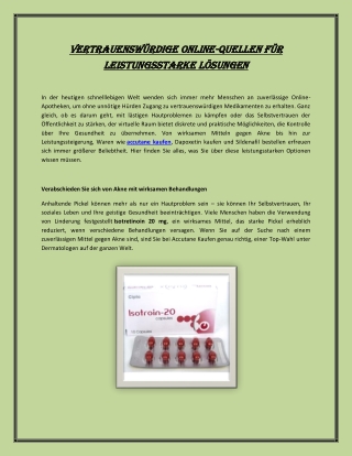 Vertrauenswürdige Online-Quellen für leistungsstarke Lösungen