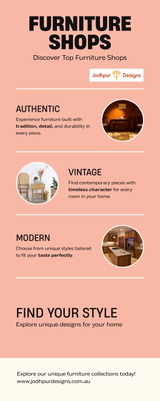 Premium Furniture Shops in Brisbane by Jodhpur Designs