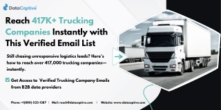 Get Access to  Verified Trucking Company Emails from DataCaptive