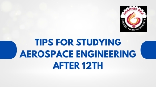 Tips for Studying Aerospace Engineering After 12th