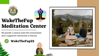 Meditation Retreats in Spain - WakeTheFup Meditation Center