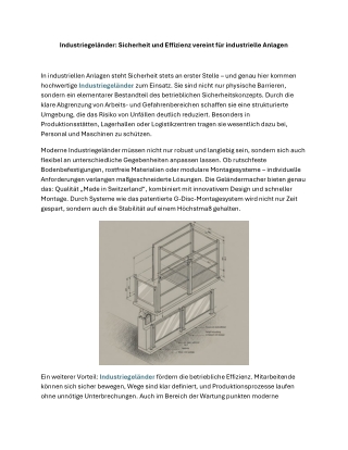 Industriegeländer Sicherheit und Effizienz vereint für industrielle Anlagen