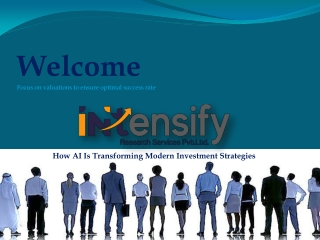 Traders who wants to invest in indian stock market connect with intensify resear