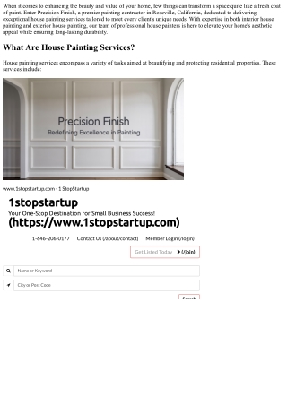 Precision Finish: A Name Synonymous with Quality Painting Services