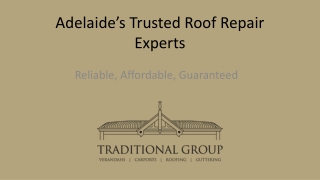 Adelaide’s Trusted Roof Repair Experts