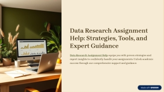 Data Research Assignment Help: Strategies, Tools, and Expert Guidance