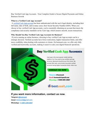 Buy Verified Cash App Accounts - Your Complete Guide to Secure Digital Payments and Online Business Growth