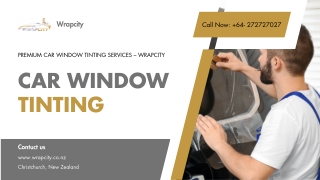 Professional Car Window Tinting by Wrapcity