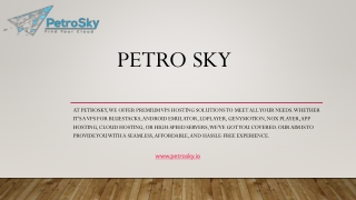 Petro Sky | Vps Hosting