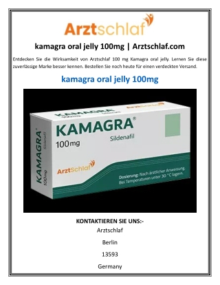 kamagra oral jelly 100mg | Arztschlaf.com