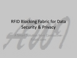 Shop RFID blocking fabric at conductive-fabric.com