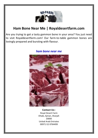 Ham Bone Near Me Royaldesertfarm.com