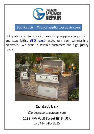 Bbq Repair | Oregonappliancerepair.com