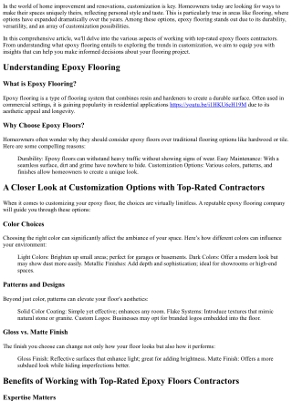 A Closer Look at Customization Options with Top-Rated Contractors