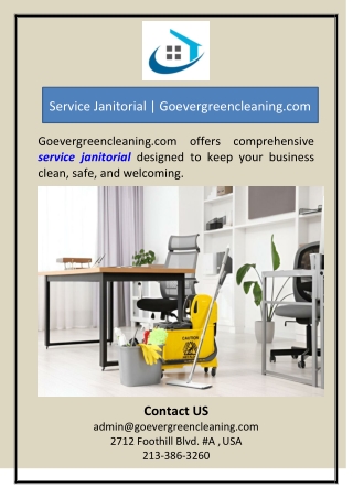 Service Janitorial | Goevergreencleaning.com