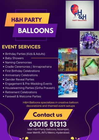 “How to Choose the Perfect Balloon Decor for Your Party”