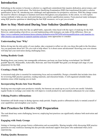 How to Stay Motivated During Your Solicitor Qualification Journey