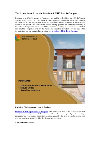 Discover Premium 4 BHK Flats - Luxury Living Redefined with Spacious Interiors