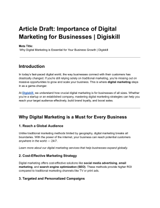 what is dg marketing