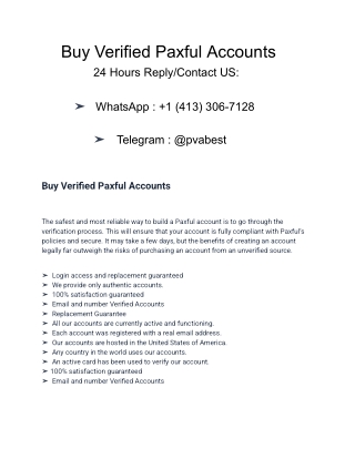 How To Buy Verified Paxful Accounts - 2025