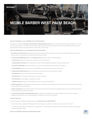 Mobile Barber West Palm Beach