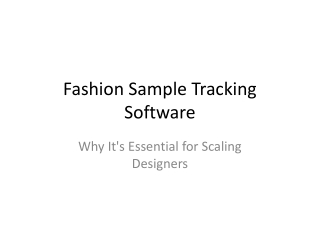 Garment Catalog & Sample Planning - Modagrid