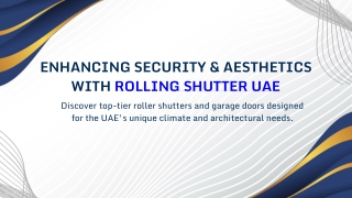 Rolling Shutter Shop in UAE | Residential Garage Doors & Window Roller Shutters