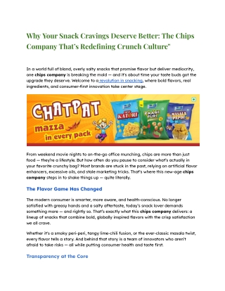 That’s Redefining Crunch Culture