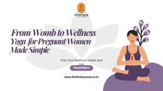 Womb to Wellness Yoga for Pregnant Women Made Simple