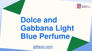 Dolce and Gabbana Light Blue Perfume  PPT