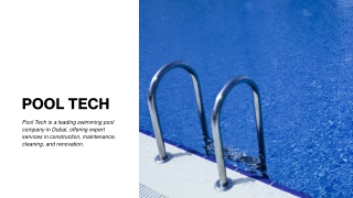 Complete Swimming Pool Solutions in Dubai by PoolTech