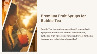 Bubble Tea Fruit Syrup