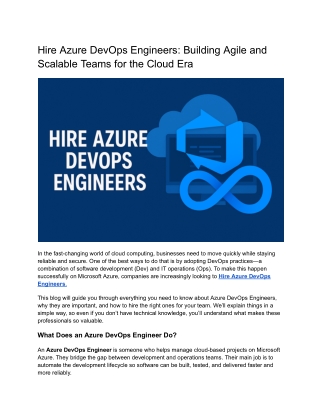 Hire Azure DevOps Engineers_ Building Agile and Scalable Teams for the Cloud Era
