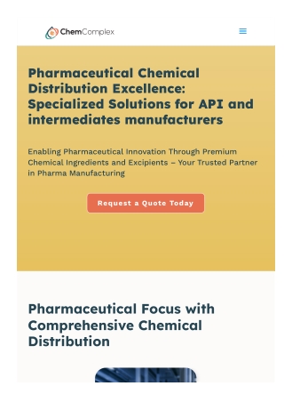 Chemical manufacturing companies