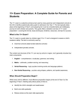 11  Exam Preparation