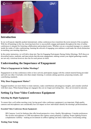 Tips for Engaging Users During Online Gatherings