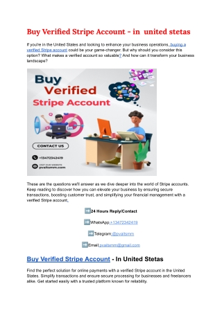 Buy Verified Stripe Account - in  united stetas (pvaitsmm5545)
