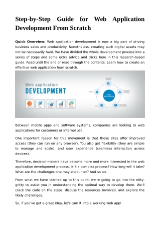 Step-by-Step Guide for Web Application Development from Scratch