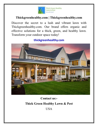 Thickgreenhealthy.com  Thickgreenhealthy.com