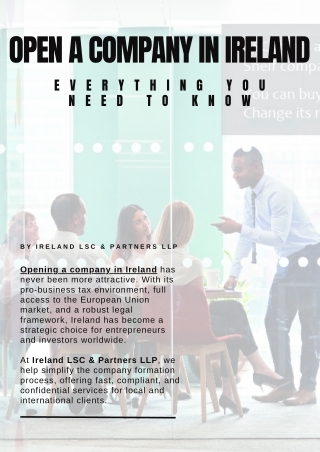 Open a Company in Ireland - Everything You Need to Know