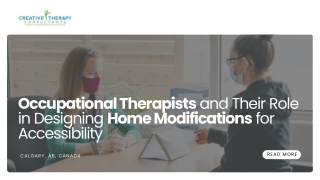 Occupational Therapists and Their Role in Designing Home Modifications for Accessibility
