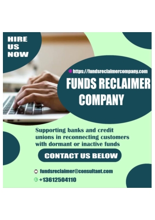 HOW CAN I GET A REPUTABLE RECOVERY COMPANY CONTACT FUNDS RECLAIMER COMPANY